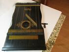 Antique Harp Zither Strings Germania  5 In Box With 36 Song Cards   Metal Tuner