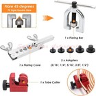 Brake Line Repair Kit 3 16 25ft Copper Pipe Single Double Flaring Tool Fittings
