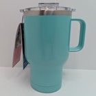 Orca Traveler 24oz Seafoam Stainless Steel Insulated Travel Mug W  Handle   Lid