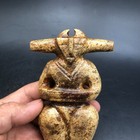 Top Collect  hong Shan  Culture Old Jade Carved  sun God  Statue 13 8cm