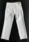 Ambercrombie Kids High Rise Straight Off White Denim Jean Pant     9 10 Short 20 5