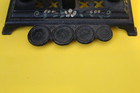 Vintage Miniature Cast Iron Balance Scale With Floral Details