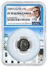 2000 Thru 2009 S Clad Roosevelt Dime 10 Coin Set Ngc Pf70 Uc White House Core