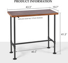 Diy Industrial Design Pipe Dining Table Casual Pub Bar Laptop Table Modern Studi
