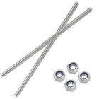 2pcs M10 X 250mm Threaded Rod Stainless Steel M10 Threaded Rod  Long Threaded   