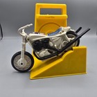 Vintage 1970s Evel Knievel Stunt Cycle Ideal Toy Corp Motorcycle Launcher Box