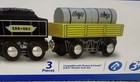 Imaginarium Freight Train Set Black 3 Piece Compatible W Thomas Brio Wooden Sets