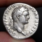 Domitian Horseback Denarius 77ad Ancient Roman Empire Silver Coin Rome Caesar