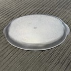 Vtg Wilton Rwp Armetale Serving Platter Oval Shell Handled Dinner Cocktail Tray