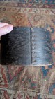 Antique Early Primitive Wood Grain Measure Old Black Paint Sq n 9  Patina
