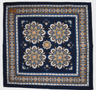        new Auth Eton Geometric Floral Cotton Silk Pocket Square Handkerchief Italy