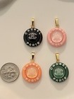 Lot Of 4 Chanel Zipper Pull Button Charms