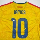 Autographed signed James Rodriguez Columbia Yellow Soccer Jersey Beckett Bas Coa