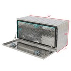 36 Inch Aluminum Underbody Truck Tool Box With Lock Waterproof Silver