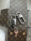 Louis Vuitton Lv Silver Key And Lock Key Holder  keychain 