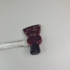 Vintage Ruby Red Flash Glass Souvenir Fair Axe Hatchet Dated 1916