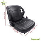 Black Universal Forklift Seat Fits For Clark Cat Hyster Yale Toyota New