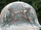Nice Reproduction Ssh 36 Russian Ww2 Helmet With Star   Camouflage Paint