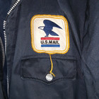 Vtg U s  Mail Vehicle Service Nylon Jacket 42l Official Heavy Duty W  3 Patches