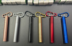Lot Of 54 Reusable Collapsible Stainless Steel Metal Straw W Case   Brush