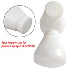 4x Hopper Cups For Electrostatic Powder Coat System Pc02 pc03 Spray Paint Gun