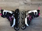 Rollerblade Spitfire Xt G Youth Adjustable Inline Skates Us 2-5 Black Pink