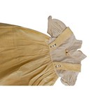 Vintage 1960s Baby Girls Sz 6m Short Sleeve Cotton Spring Dress Yellow Cream