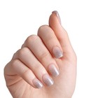 Kiss Voguish Fantasy Glue On Nails X-mas Holiday 28 Short Squoval  icicle  New