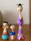 Japanese Kokeshi Wooden Doll Mini Family Set 5cm 13cm Hand Collectible 13 