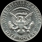 A 1969 D Kennedy Half Dollar 40  Silver Us Mint  average Circulation 