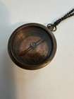 Vintage Brass Compass Pendant Necklace Working Compass Steampunk Style