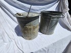Vintage Large  Tall  better Bilt  Minnow Bucket Galvanized Metal  Bucket  Rare 
