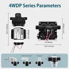 Wassermann Rv Water Pump 12v Dc  Self Priming Diaphragm 4wdp5-55-12v  Plastic 