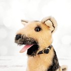 Vintage R Dakin German Shepard 9  Sitting Plush Dog Stuffed Animal