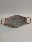 Mid Century Vintage Wrapped Metal Basket