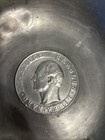 Vintage Norwegian Pewter Bowl Olav V Norge King Norway Tinn Per Scandinavian