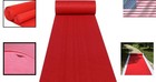 Wedding Aisle Runner Carpet Red Indoor Outdoor 2mm 15ft Long 24in Wide