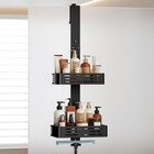Aluminum Over The Door Shower Caddy  Rustproof Hanging Shower Organizer  Heav   