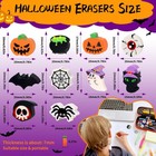 60pcs Mini Halloween Erasers For Small Erasers Halloween Party Favors