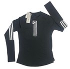 Youth Adidas Goalkeeper Jersey  New tag  Number 1  Long Sleeve  Black