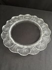 Signed Lalique Crystal 10-7 8  Honfleur Geranium Dinner Plate -- France