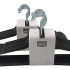 New Black Velvet Hangers Slim Non-slip Pack Of 30