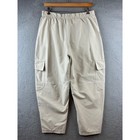 Lululemon Lab Utilitech Cargo Pants Tan Beige Men Size 33 Tapered Relaxed Fit