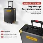 909 Pcs Mechanics Tool Set Wrench Socket Kit Ratchet Metric Set With Box