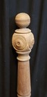 Newly Stripped Ornate Solid Oak Newel Post 53  X 5 1 2  Ga9680