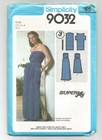 9032 Simplicity Sewing Pattern Uncut Pullover Dress Size Petite Or 6 8 Vtg 1970s