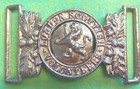 Antique London Scottish Volunteers Rifle Infantry Tunic Waist Belt Clasp  1890 s
