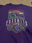 Vintage Yosemite National Park Men   s Xl Purple Usa Made Crewneck Sweatshirt