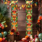 Colorful Hawaiian Luau Tiki Party Decorations 71 X 12 Inch
