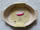 Green Le Creuset Stoneware Oval Baking Casserole Dish With Handles New With Tags